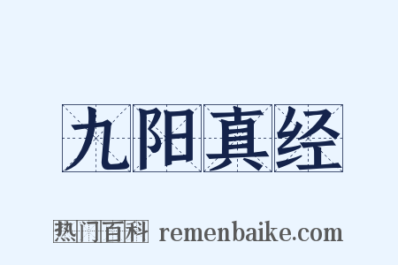 九阳真经是什么意思的图片